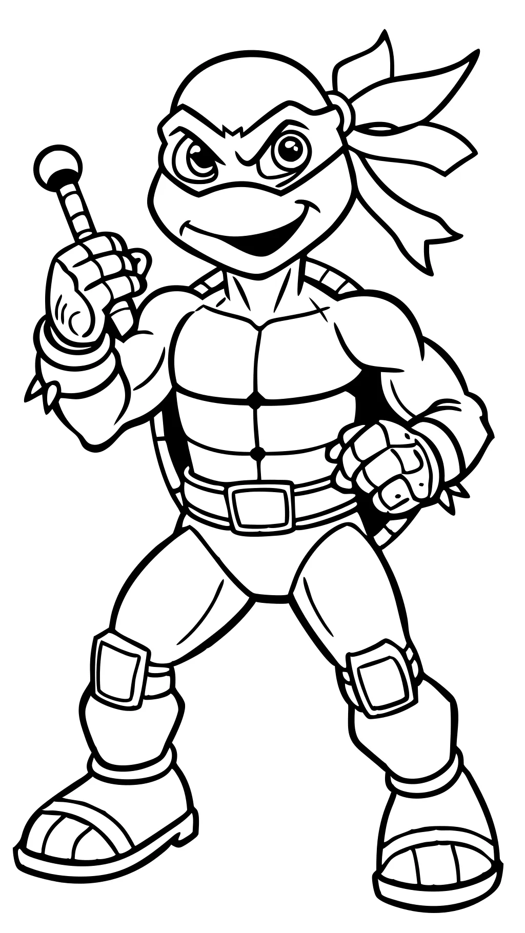 tmnt michelangelo coloring pages